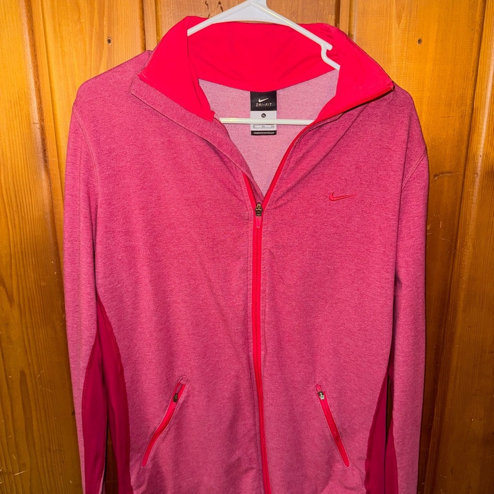 Nike Red Dri-FIT Zip-Up Jacket